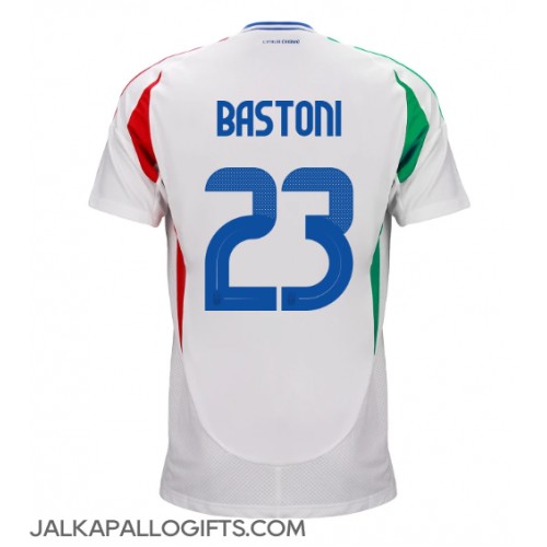 Italia Alessandro Bastoni #23 Vieraspaita EM-Kisat 2024 Lyhythihainen